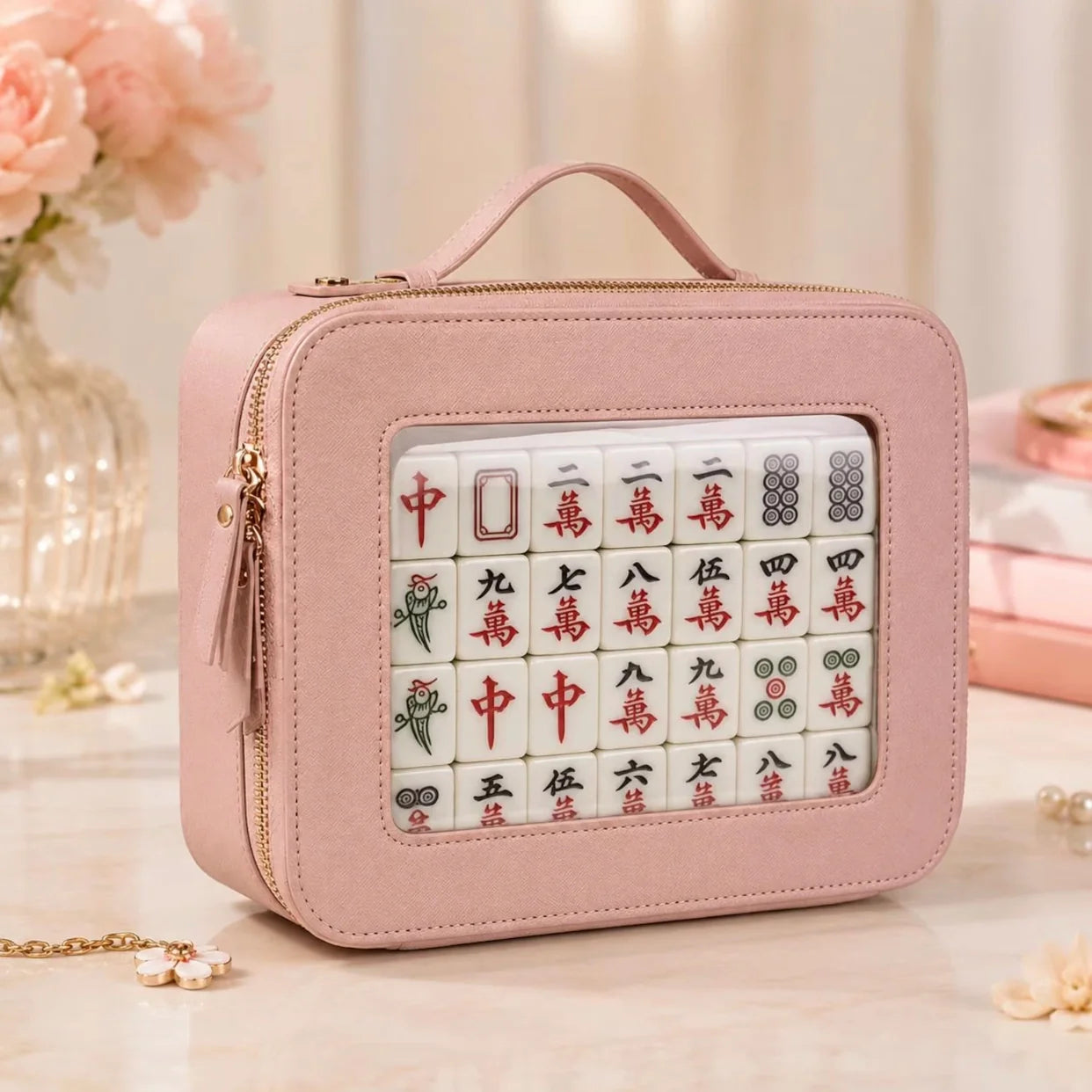 Clear Window Mahjong Carry Case