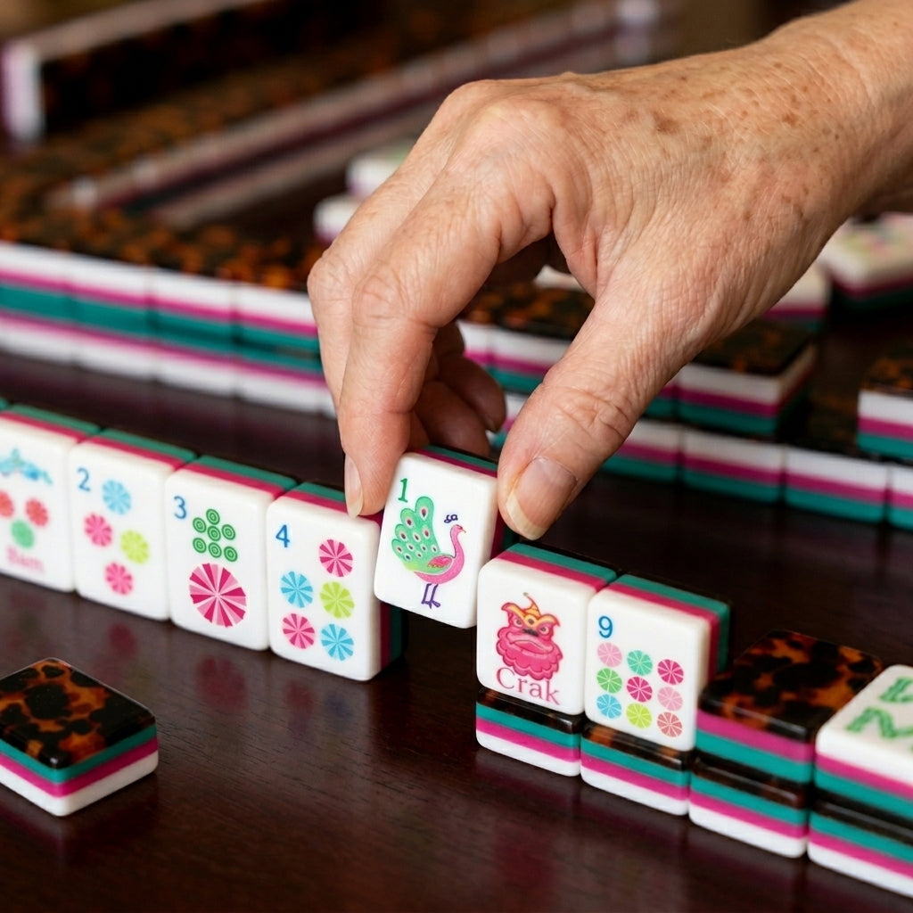 Stripe & Tortoise Mahjong, 160 Tiles