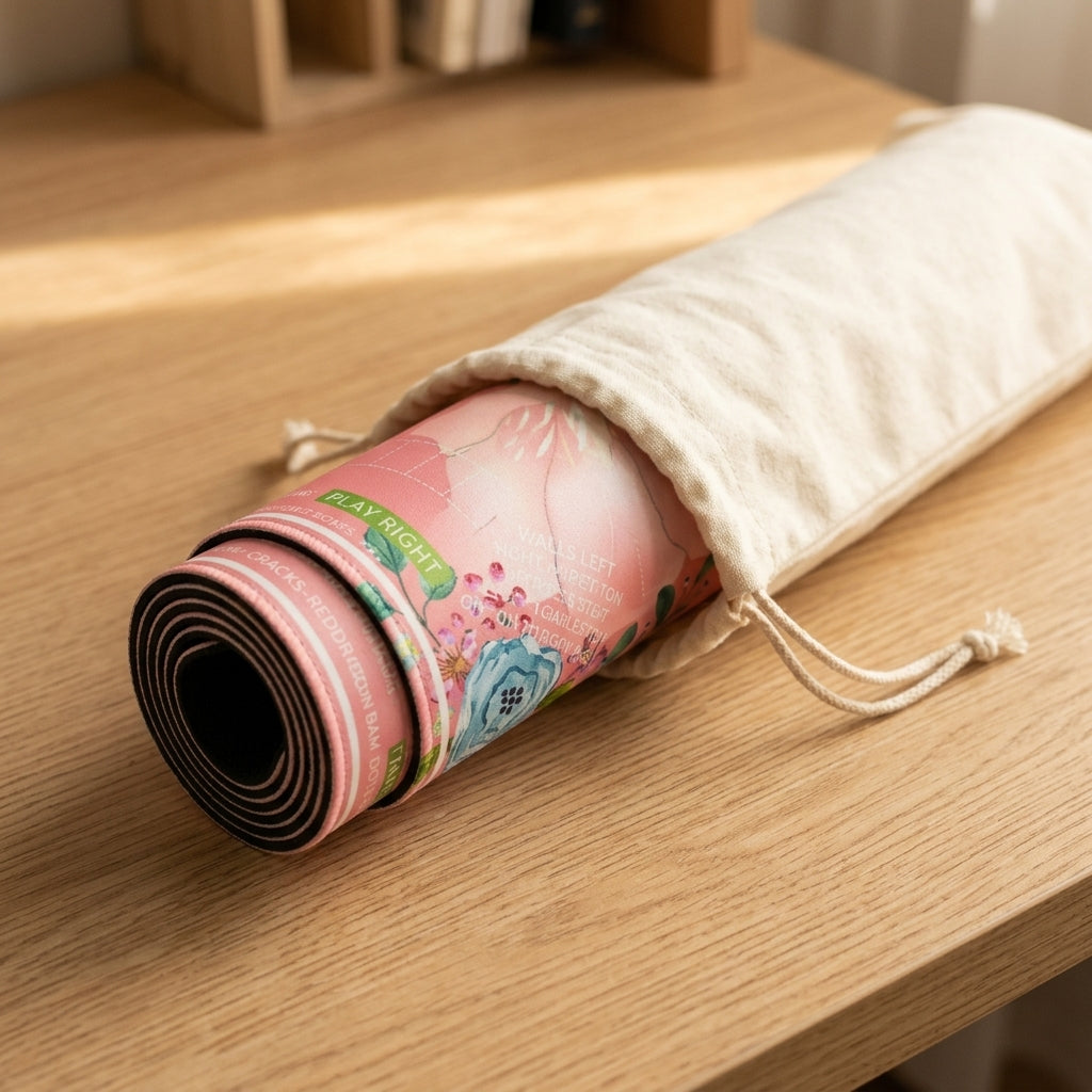 Hydrangea Bloom Roll-Up Mahjong Mat