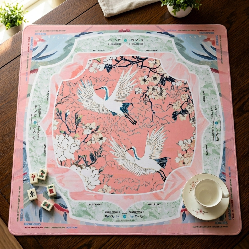 Heron Neoprene Roll-Up Mahjong Mat