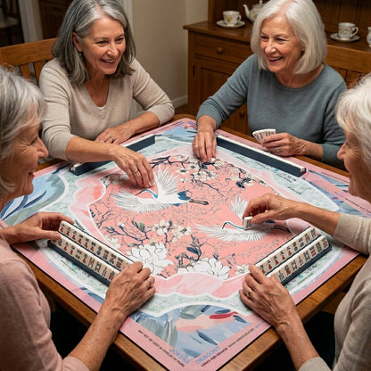 Heron Neoprene Roll-Up Mahjong Mat