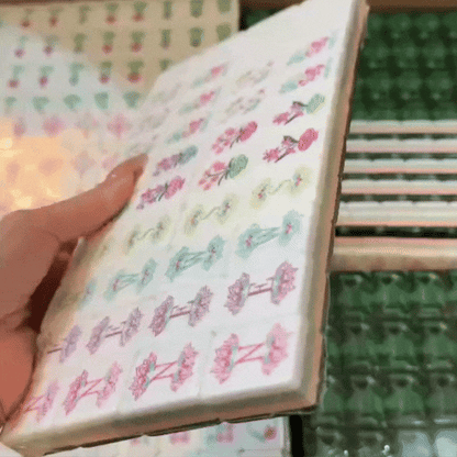 Emerald Green Mahjong Set, 160 Tiles