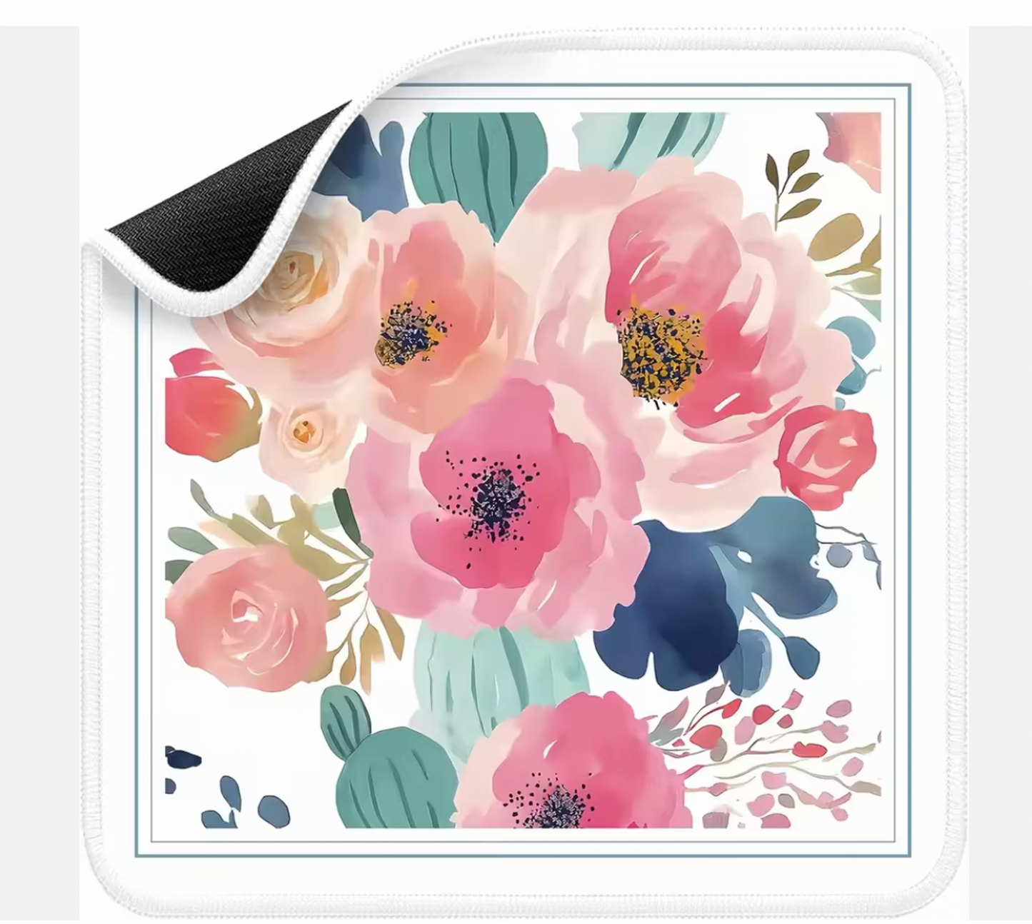 Elegant Garden Non-Slip Mahjong Mat