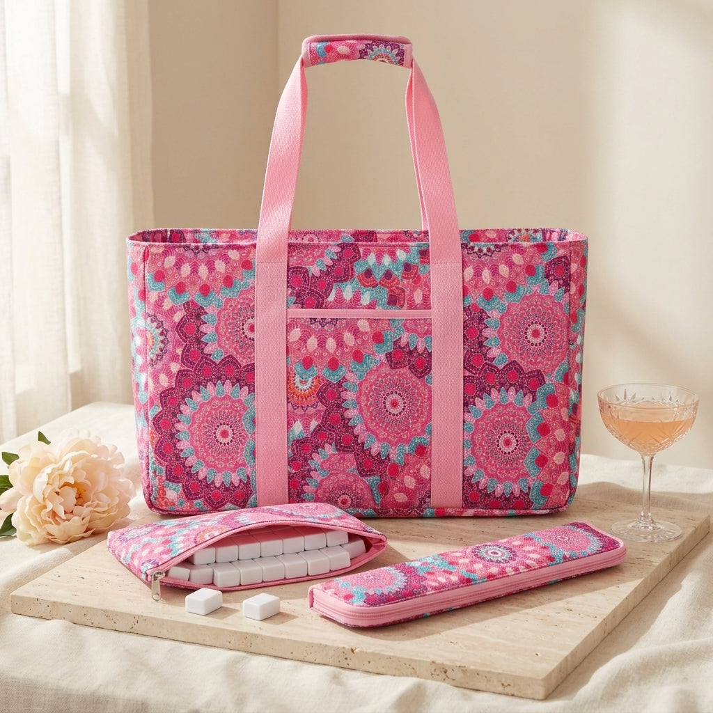 Mahjong Travel Set, 3-Piece Carry