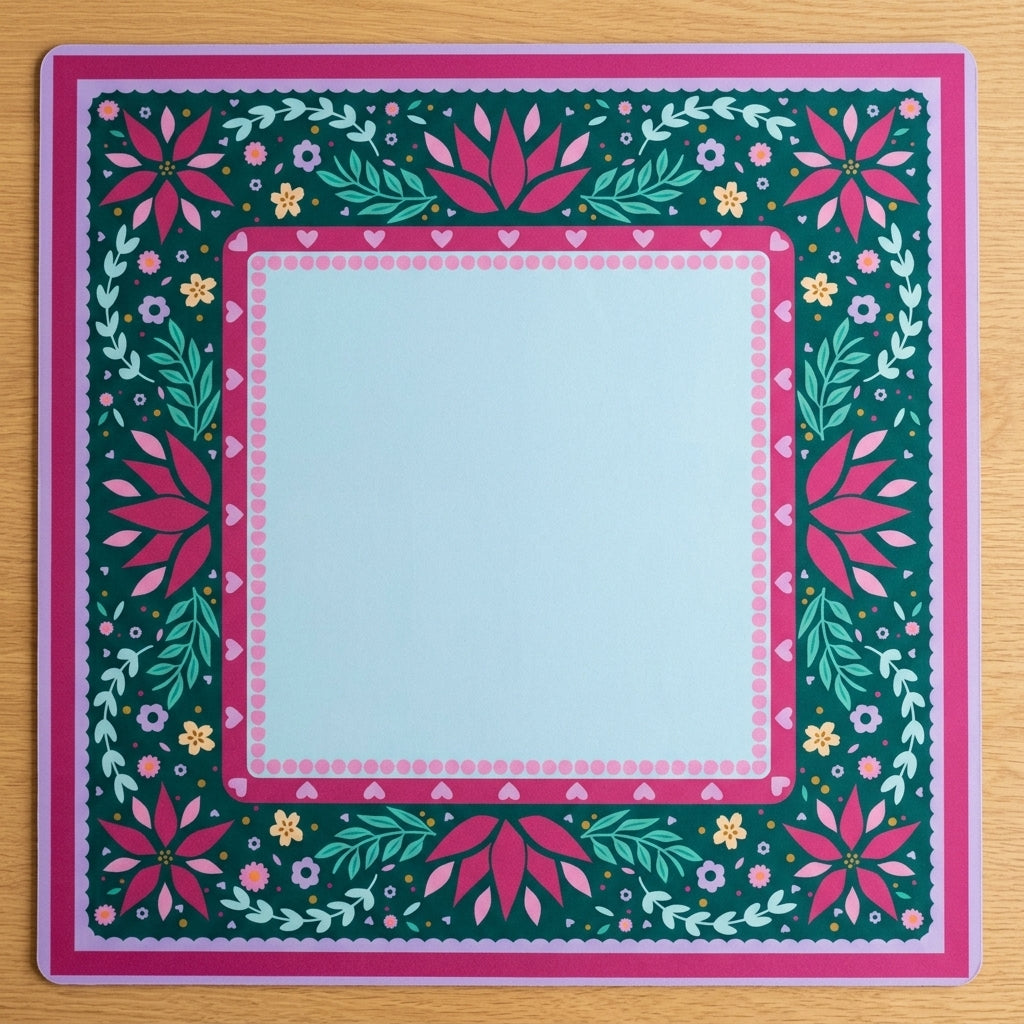 Woodland Folk Roll-Up Mahjong Mat
