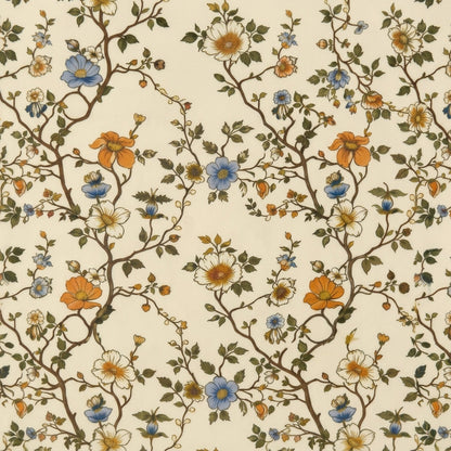 Chinoiserie Blossom Roll-Up Mahjong Mat