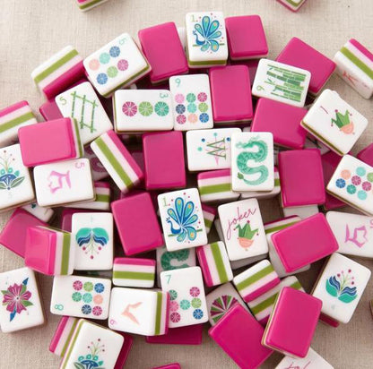 Sorbet Hot Pink Mahjong, 160 Tiles