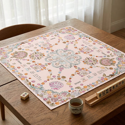 Seashell Shore Foldable Mahjong Mat