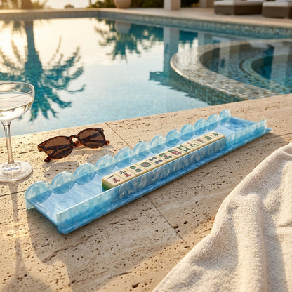 Pearl Shell Mahjong Rack Set