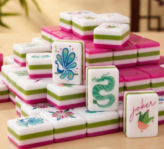 Sorbet Hot Pink Mahjong, 160 Tiles