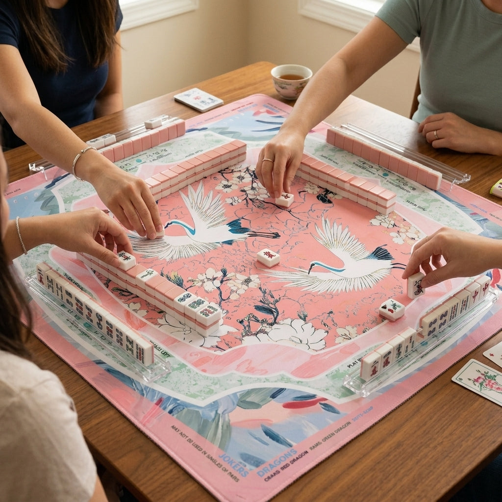 Heron Neoprene Roll-Up Mahjong Mat