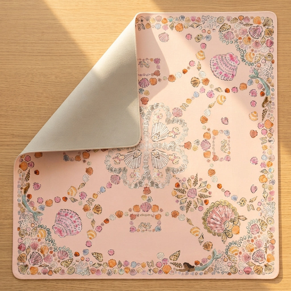 Seashell Shore Foldable Mahjong Mat