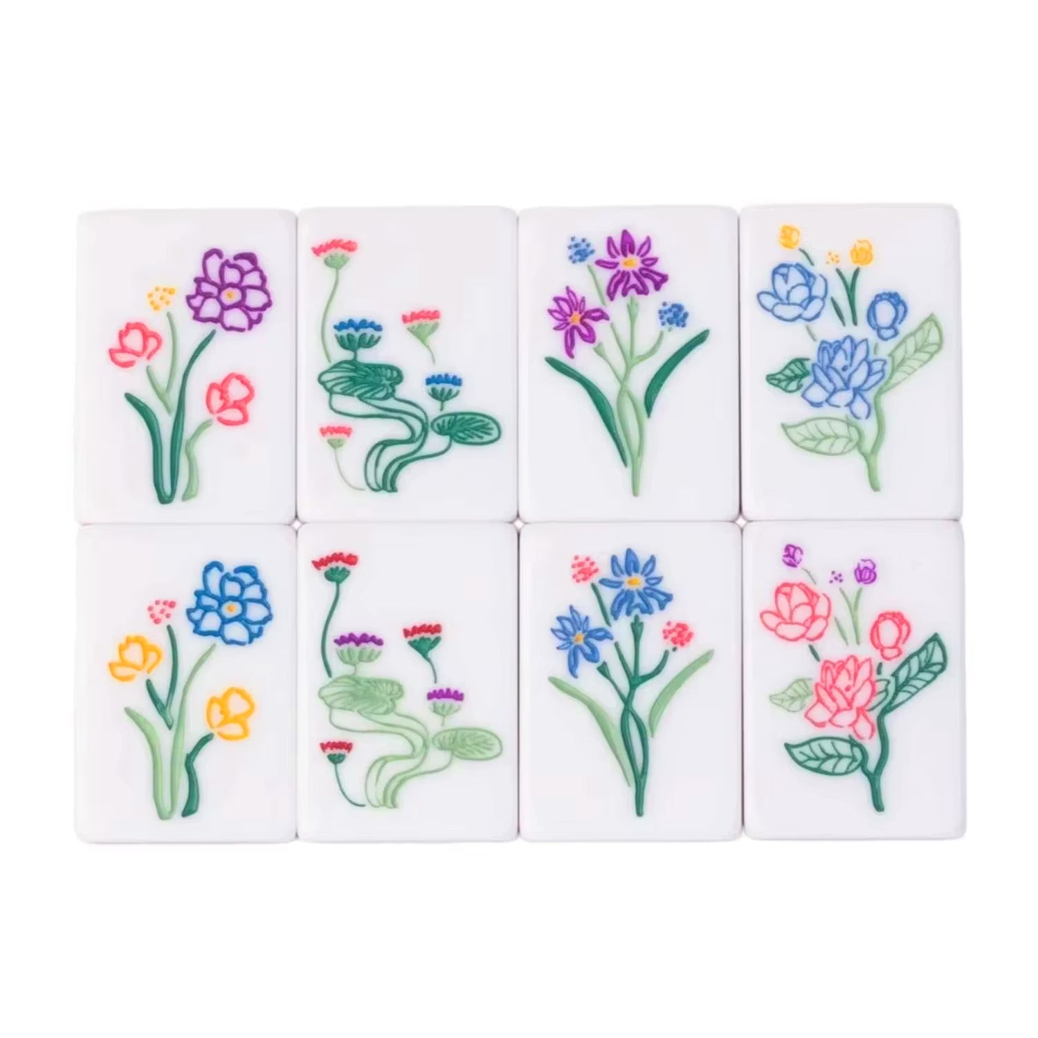 Jade Marble Mahjong Set, 160 Tiles