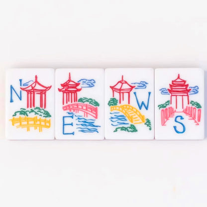 Jade Marble Mahjong Set, 160 Tiles