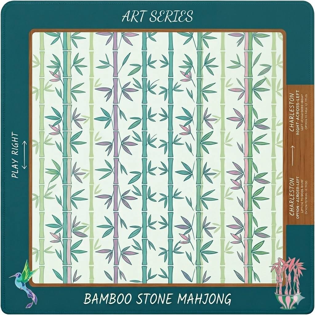 Bamboo Grove Roll-Up Mahjong Mat