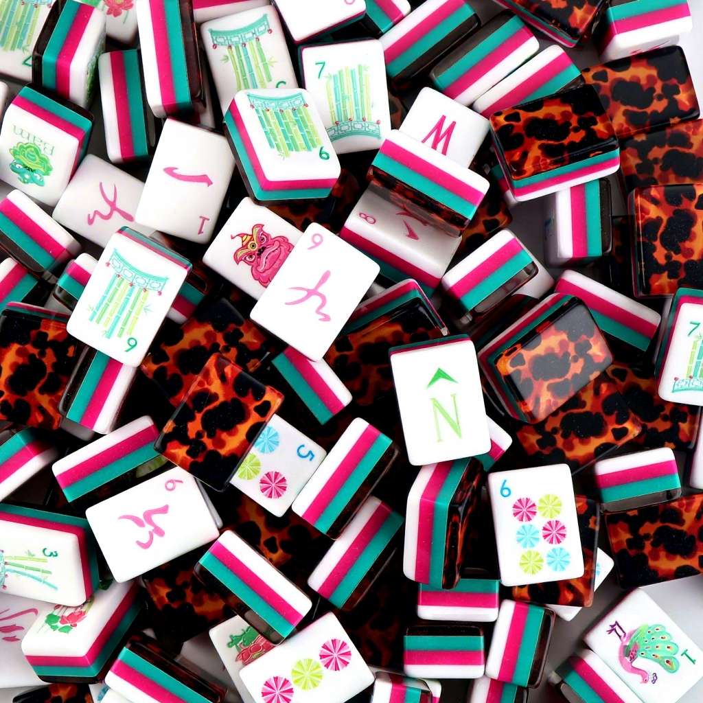 Stripe & Tortoise Mahjong, 160 Tiles