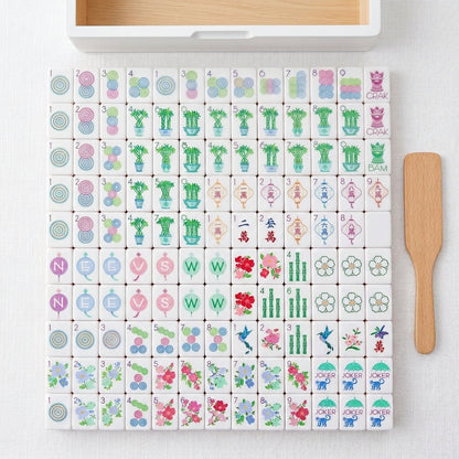 Garden Party Mahjong Set, 160 Tiles