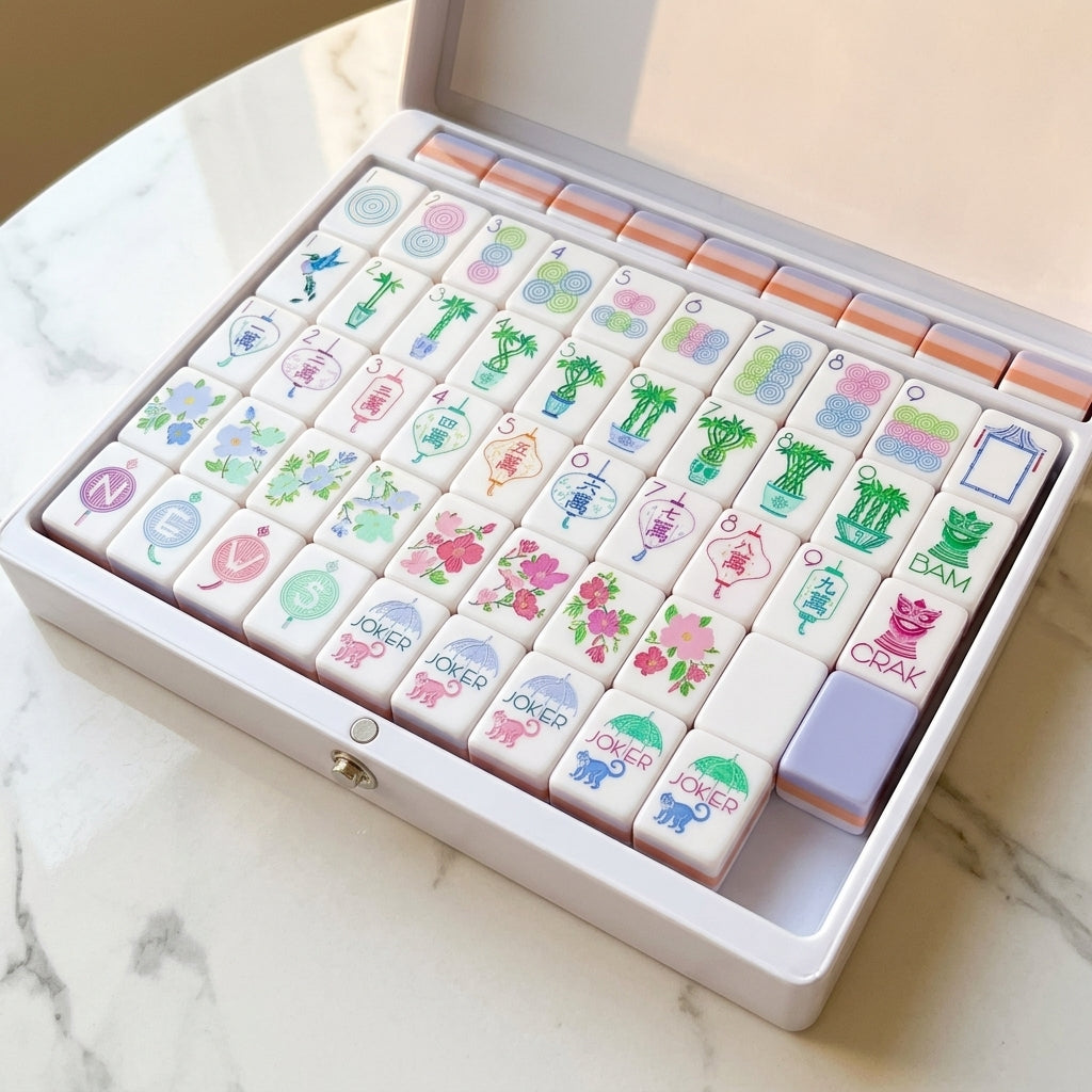 Garden Party Mahjong Set, 160 Tiles