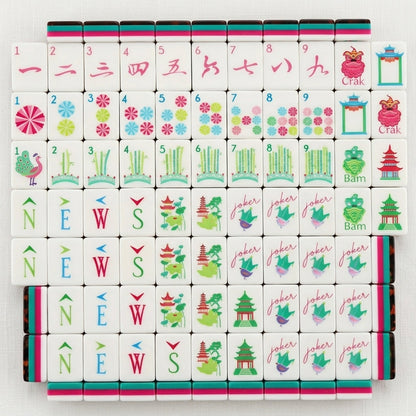 Stripe & Tortoise Mahjong, 160 Tiles