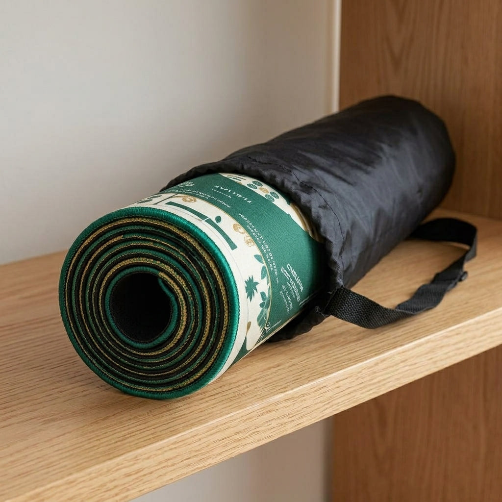 Emerald Botanical Non-Slip Mahjong Mat