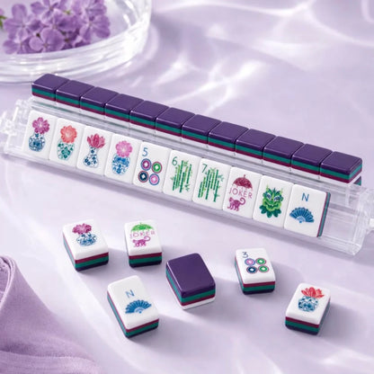 Grape Floral Mahjong Set, 160 Tiles