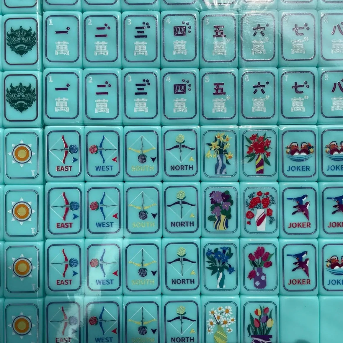Ocean Mahjong Set, 160 Tiles