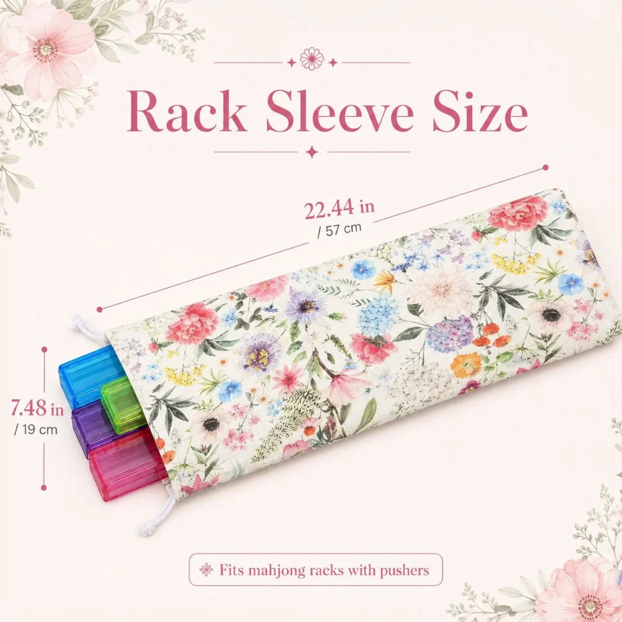 Floral Mahjong Travel Bag Set
