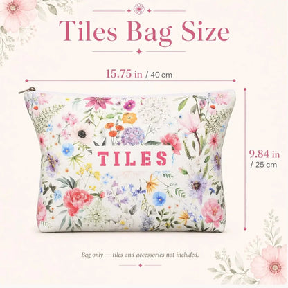 Floral Mahjong Travel Bag Set