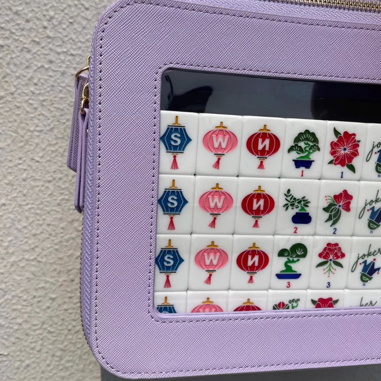 Clear Window Mahjong Carry Case
