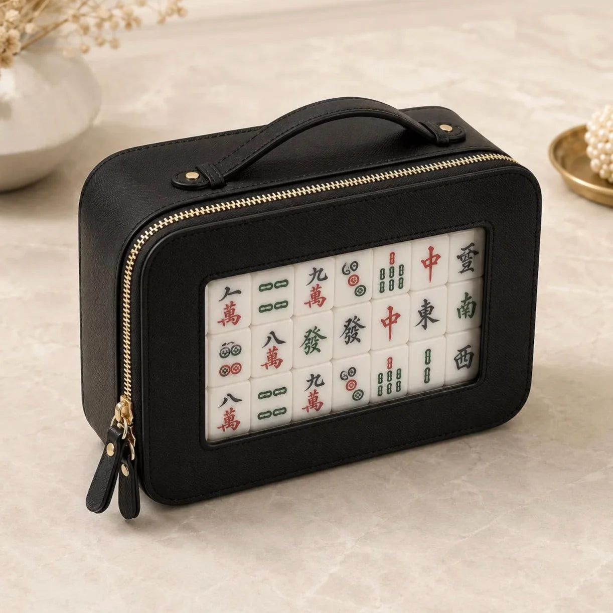 Clear Window Mahjong Carry Case