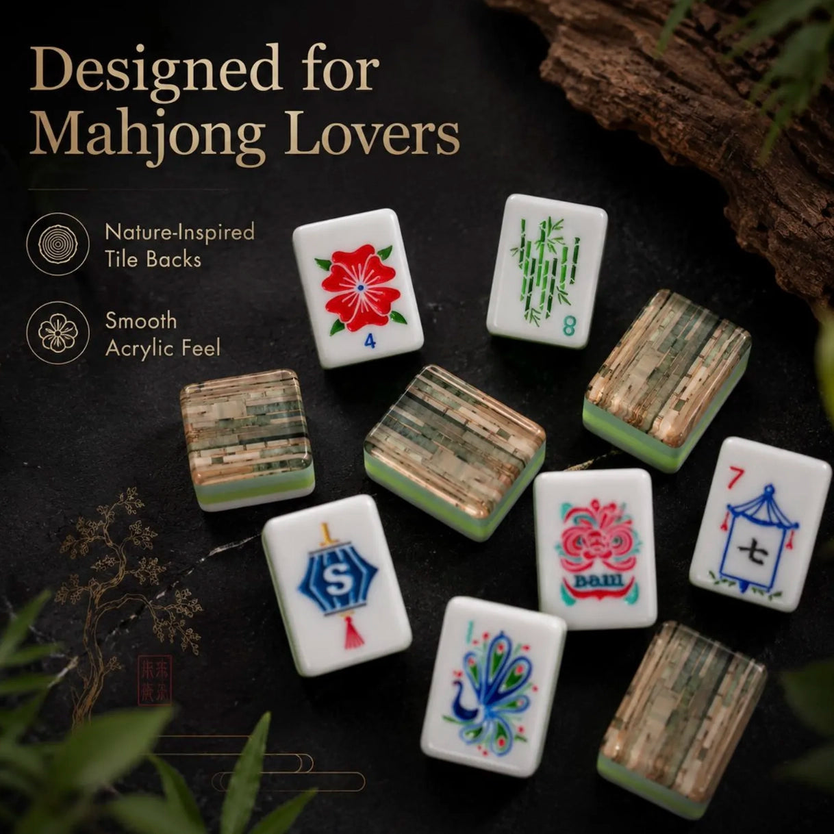 Weighted Tiles. Real Mahjong Click.
