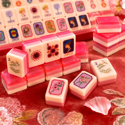 Art Deco Lady Joker Mahjong, 160 Tiles