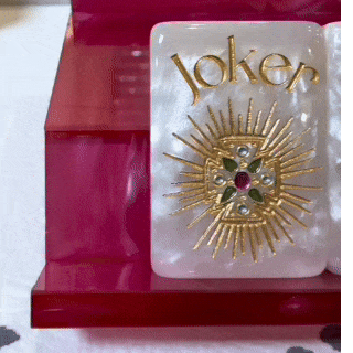 Mother-of-Pearl & Gold Mahjong, 160 Tiles