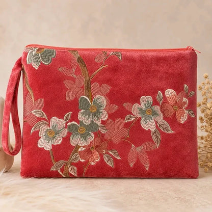 Soft Floral Mahjong Clutch Bag