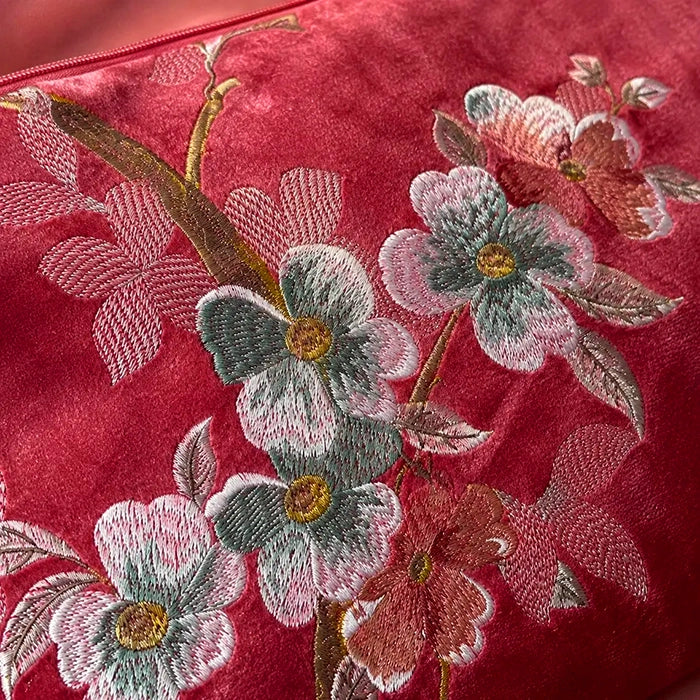Soft Floral Mahjong Clutch Bag