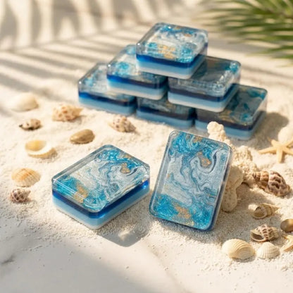 Ocean Blue Mermaid Mahjong, 160 Tiles