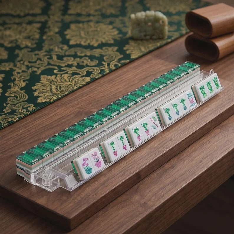Emerald Green Mahjong Set, 160 Tiles