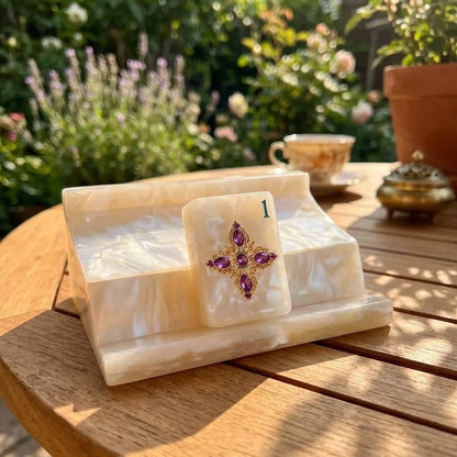 Mother-of-Pearl & Gold Mahjong, 160 Tiles