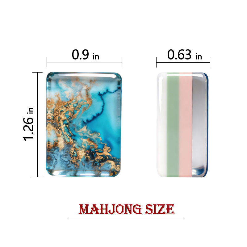 Ocean Blue Mermaid Mahjong, 160 Tiles